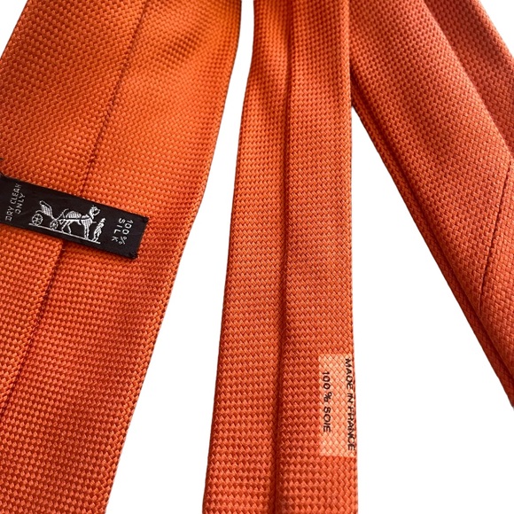EUC HERMES PARIS 100% Silk Men’s Tie - Picture 5 of 6